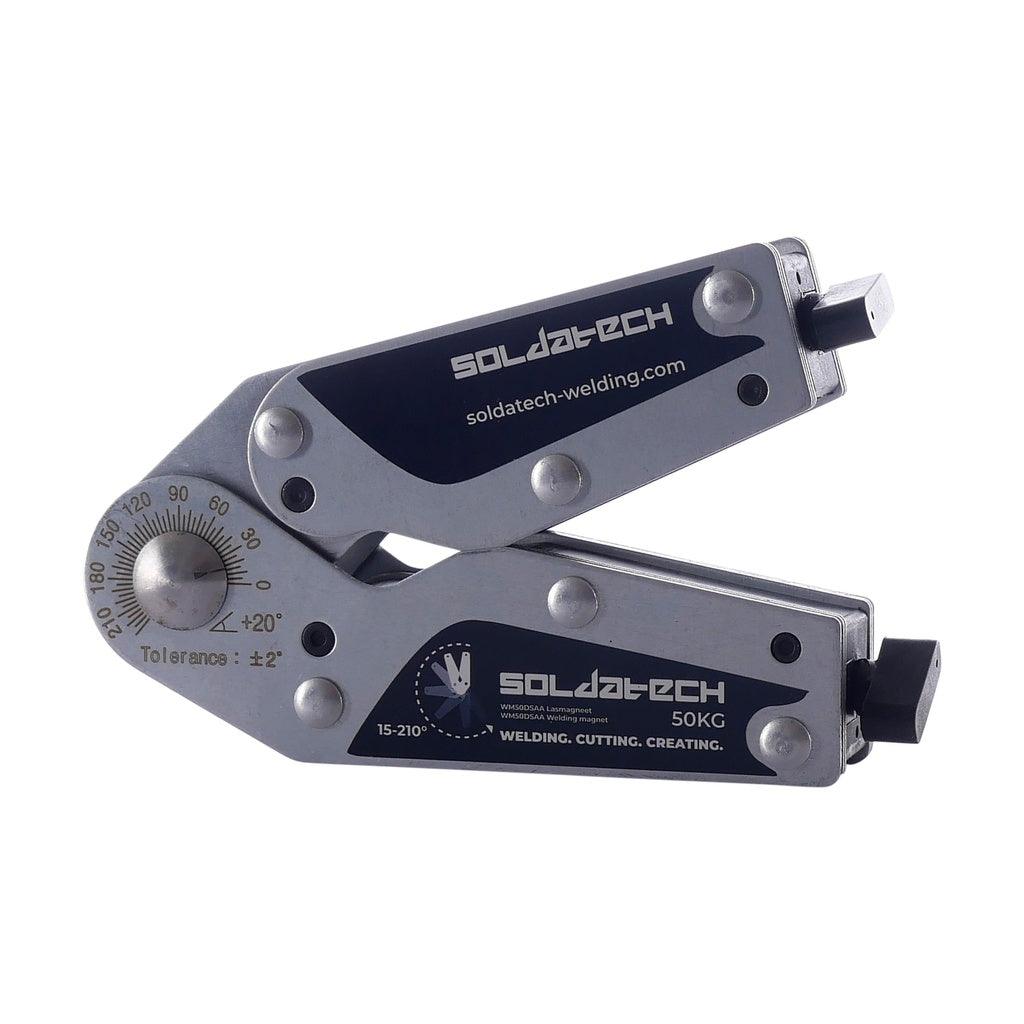 Soldatech Einstellbarer Schweißeckmagnet mit doppelter Schalterfunktion 50kg - WM50DSAA - Tools.de TP Profishop GmbH