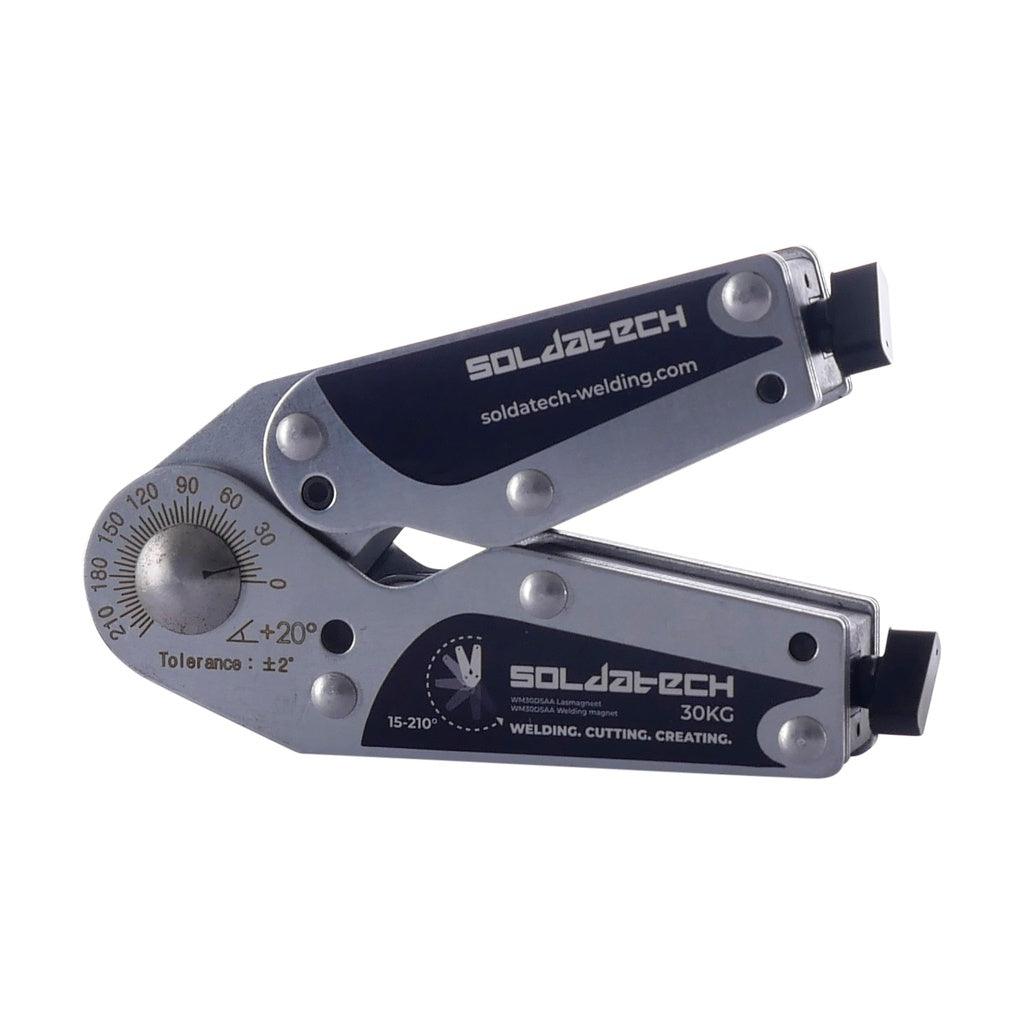Soldatech Winkelverstellbarer Doppelschalter Schweißmagnet 30kg - WM30DSAA - Tools.de TP Profishop GmbH