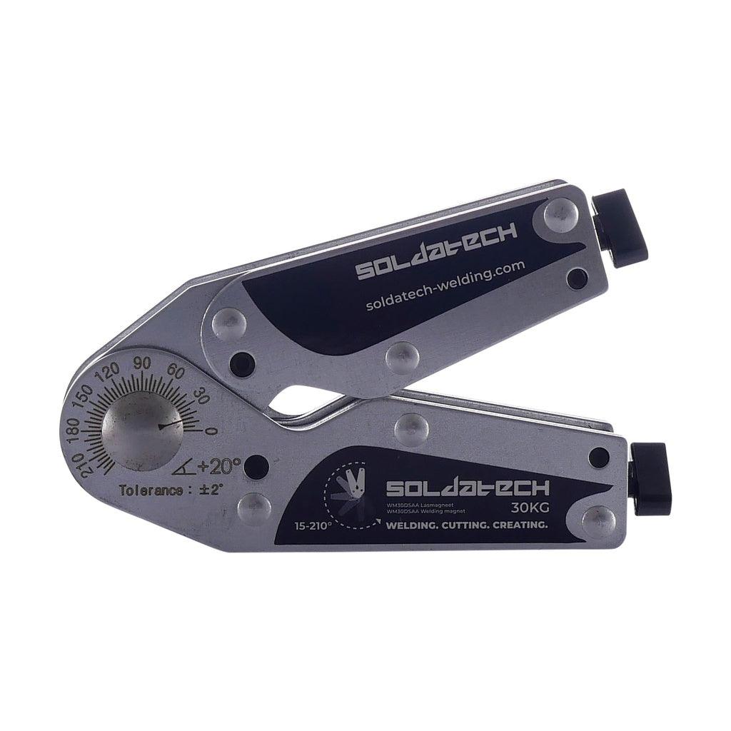 Soldatech Winkelverstellbarer Doppelschalter Schweißmagnet 30kg - WM30DSAA - Tools.de TP Profishop GmbH