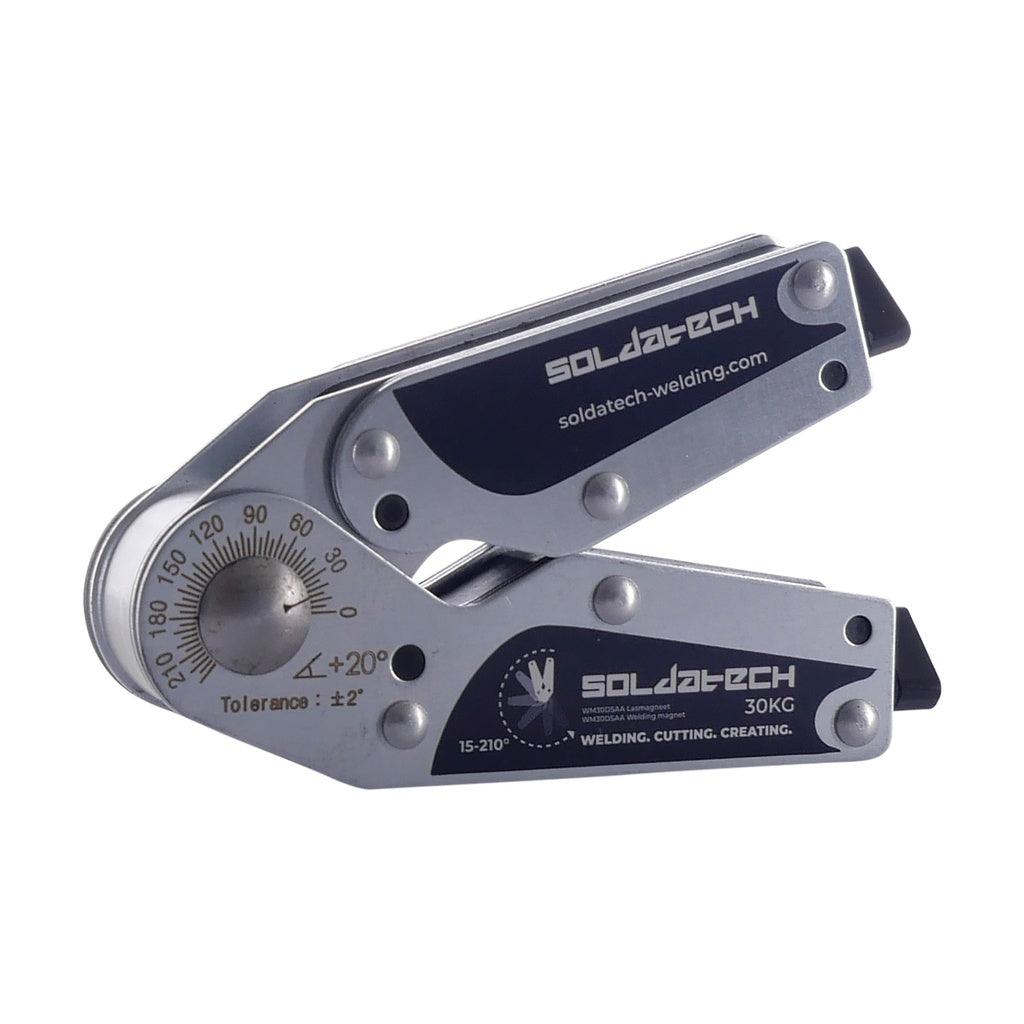 Soldatech Winkelverstellbarer Doppelschalter Schweißmagnet 30kg - WM30DSAA - Tools.de TP Profishop GmbH