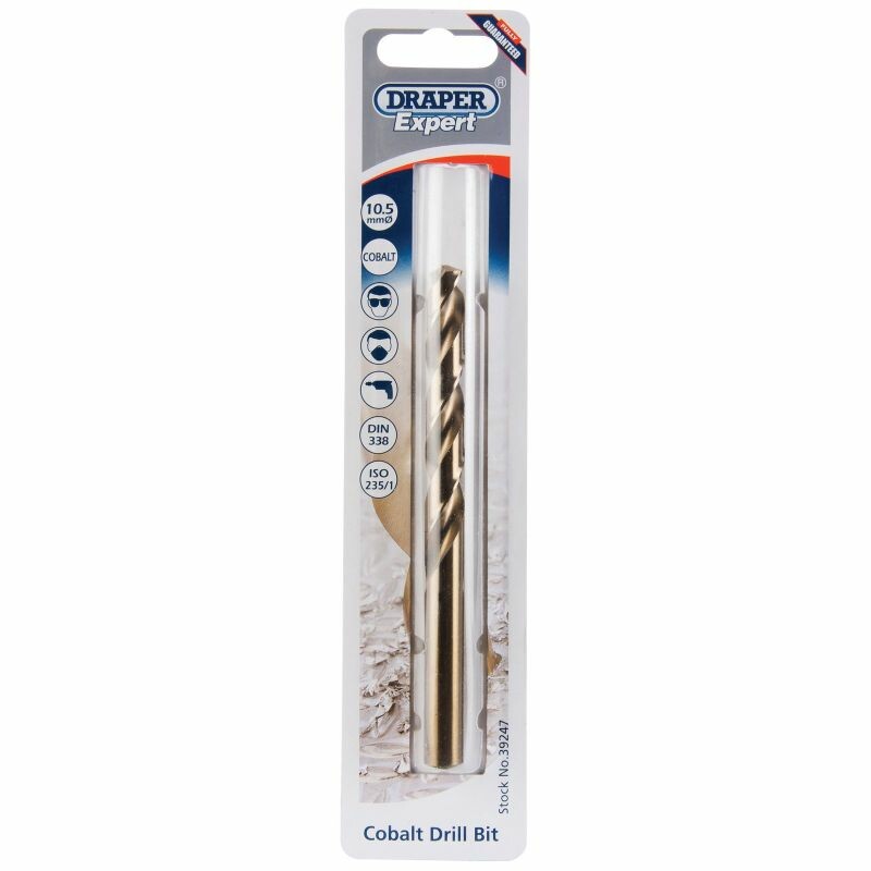 Draper Tools Spiralbohrer 10,5 mm, Kobalt D39247