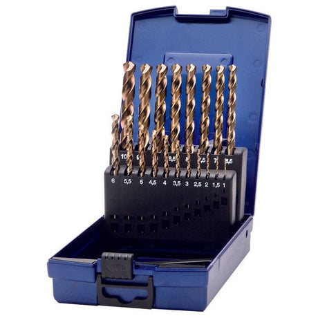 Deltach Spiralbohrer-Set Cobalt bis 10 mm, 19-teilig 731002
