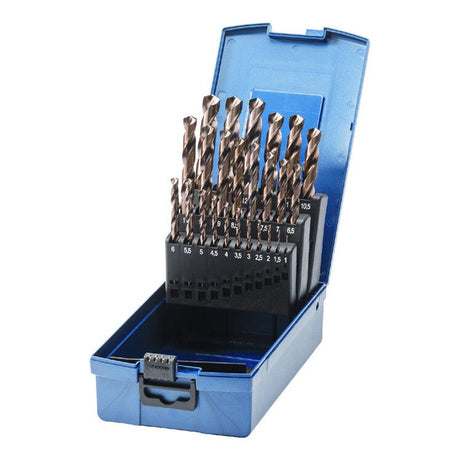 Deltach Spiralbohrer-Set Cobalt bis 13 mm, 25-teilig 731004