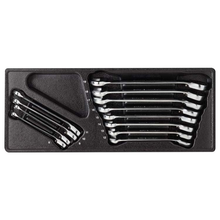 Deltach Einsatzring-Ratschenschlüssel-Satz L/R, 12-teilig, M-Modul 212000