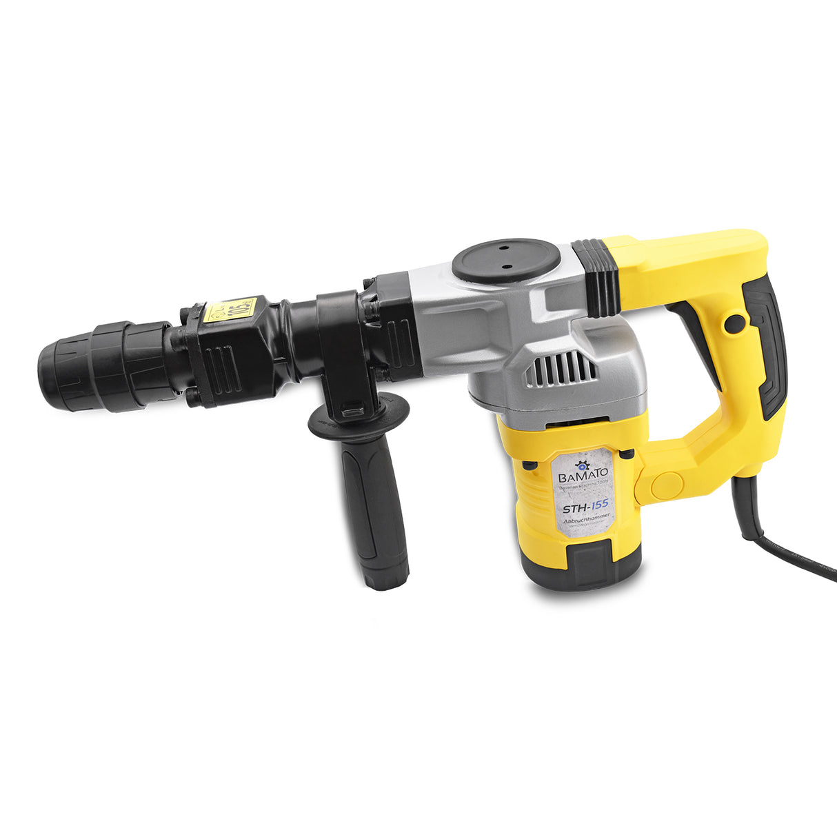 BAMATO STH-155 Meißelhammer / Abbruchhammer mit 7-teiligem Zubehörsatz
