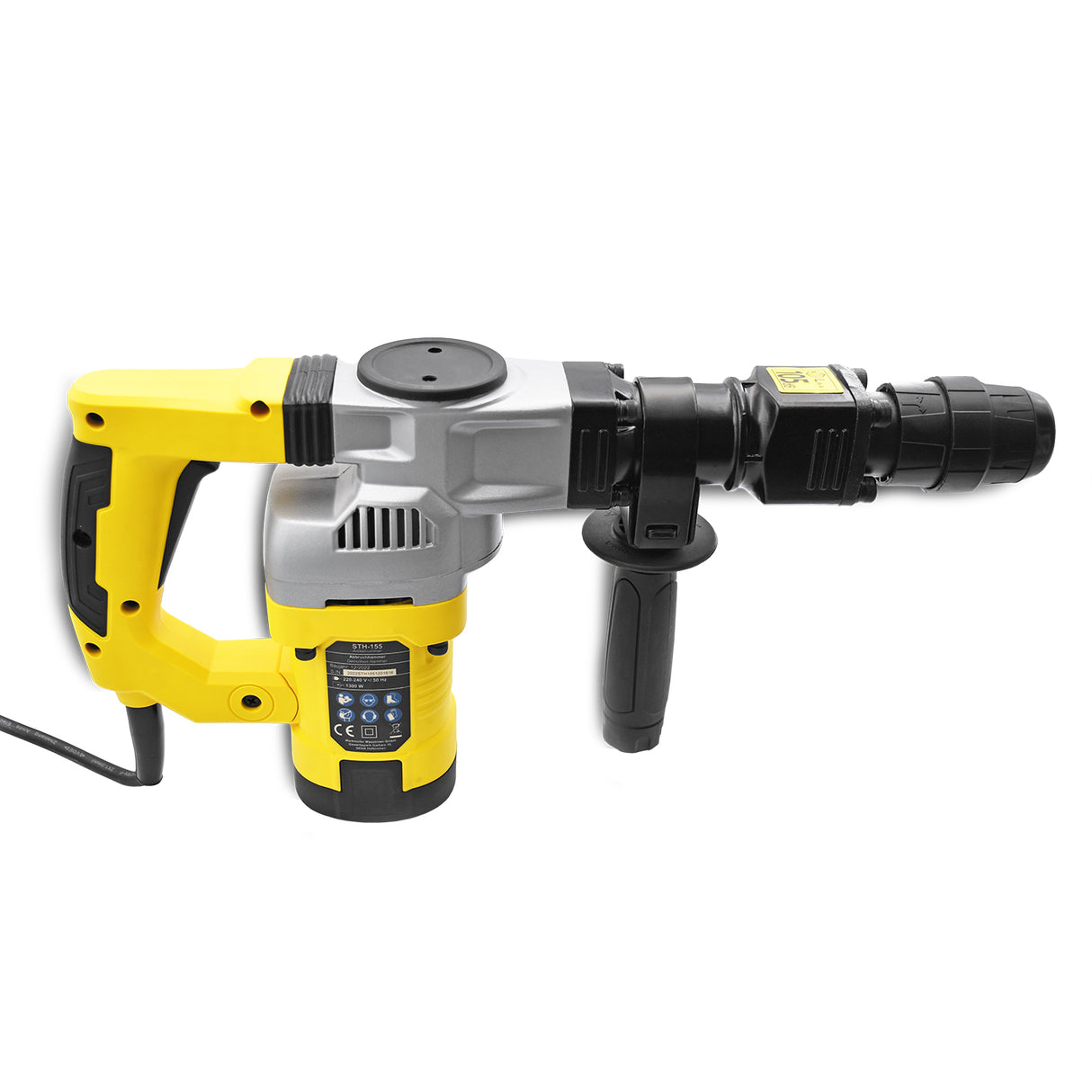 BAMATO STH-155 Meißelhammer / Abbruchhammer mit 7-teiligem Zubehörsatz