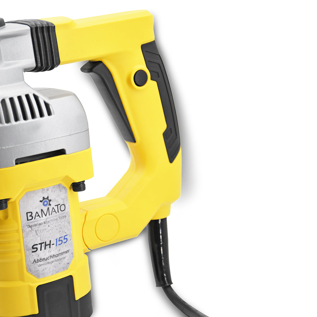 BAMATO STH-155 Meißelhammer / Abbruchhammer mit 7-teiligem Zubehörsatz