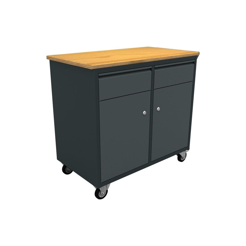 TOOLBOX4YOU Mobile Werkbank mit 2 Schubladen und 2 Türen - WBG01M - Tools.de TP Profishop GmbH