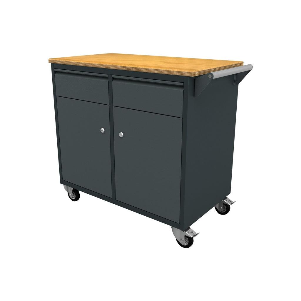 TOOLBOX4YOU Mobile Werkbank mit 2 Schubladen und 2 Türen - WBG01M - Tools.de TP Profishop GmbH