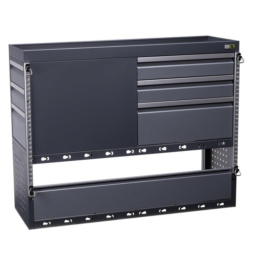 TOOLBOX4YOU Universal-Einbauschrank für Transporter mit 6 Schubladen - Robuste Aufbewahrungslösung - DVC06S - Tools.de TP Profishop GmbH