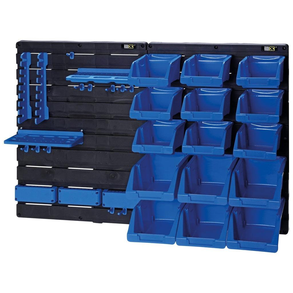 TOOLBOX4YOU Wandmontierter Regal-Aufbewahrungsorganizer 35 Teile - WMP35 - Tools.de TP Profishop GmbH