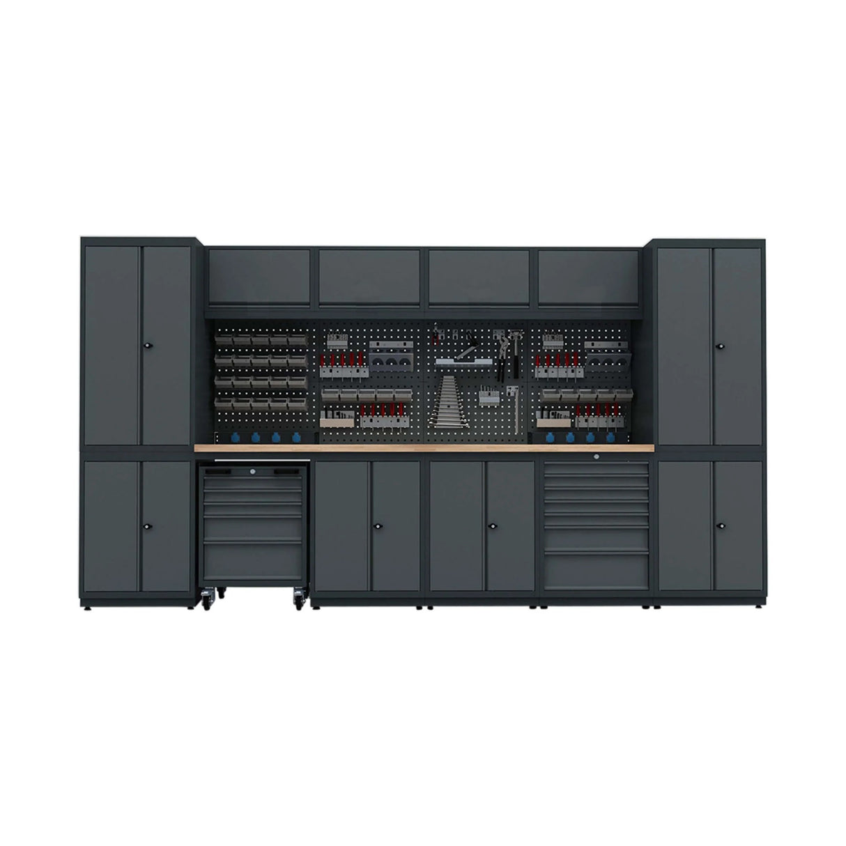 Werkstatteinrichtung Set Bullram TOOLBOX4YOU Expert Serie - Werkstattmodul G - KFZ Profi Werkbank BGMODG