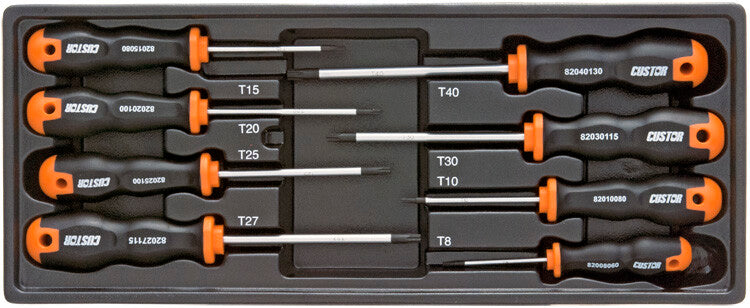 Torx-Schraubendreher-Satz, 8-teilig, Softgrip, M-Modul