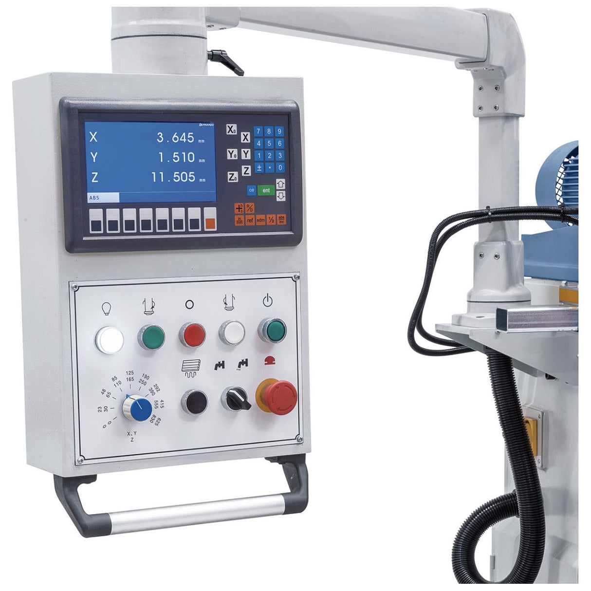 BERNARDO Universalfräsmaschine mit Servoantrieb – Modell UWF 110 Servo - 1000 inkl. 3-Achs-Digitalanzeige ES-12 H *