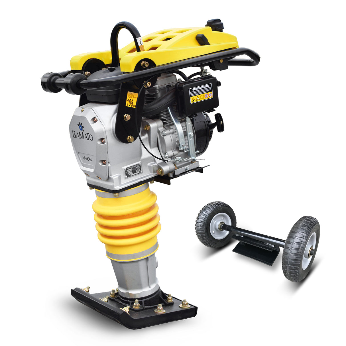 BAMATO V-90G Vibrationsstampfer mit Fahrwerk