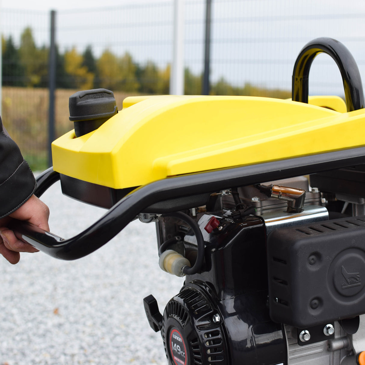 BAMATO V-90G Vibrationsstampfer mit Fahrwerk