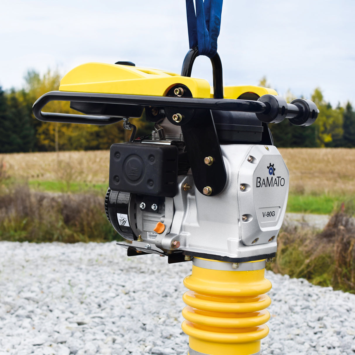 BAMATO V-90G Vibrationsstampfer mit Fahrwerk