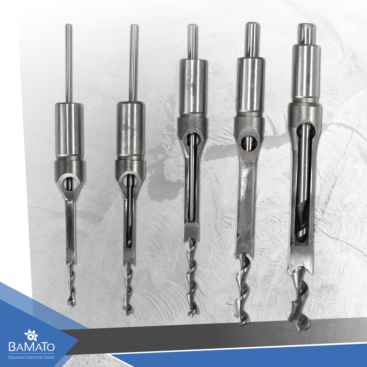 BAMATO 5-tlg. Stechbohrer-Set in Holzbox