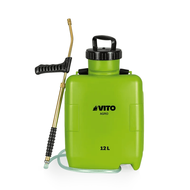 VITO Drucksprüher 12L - mit 2 Funktionen: Jet und Spray - für Sprüharbeiten im Haus & Garten - Sprühgerät für Garten, Industrie und Forst - Agro - VIPU12 - Tools.de TP Profishop GmbH