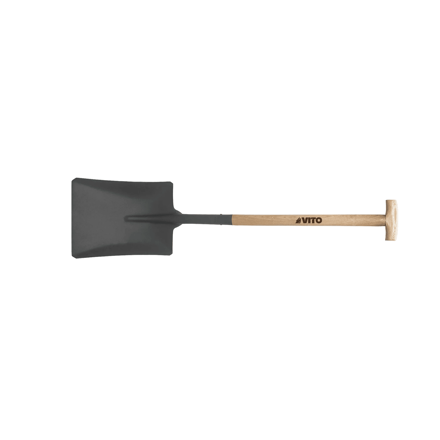VITO Eckige Schaufel - Spaten aus gehärtetem Stahl und mit robustem T-Holzgriff - Hand Tools - VIPQCMT - Tools.de TP Profishop GmbH