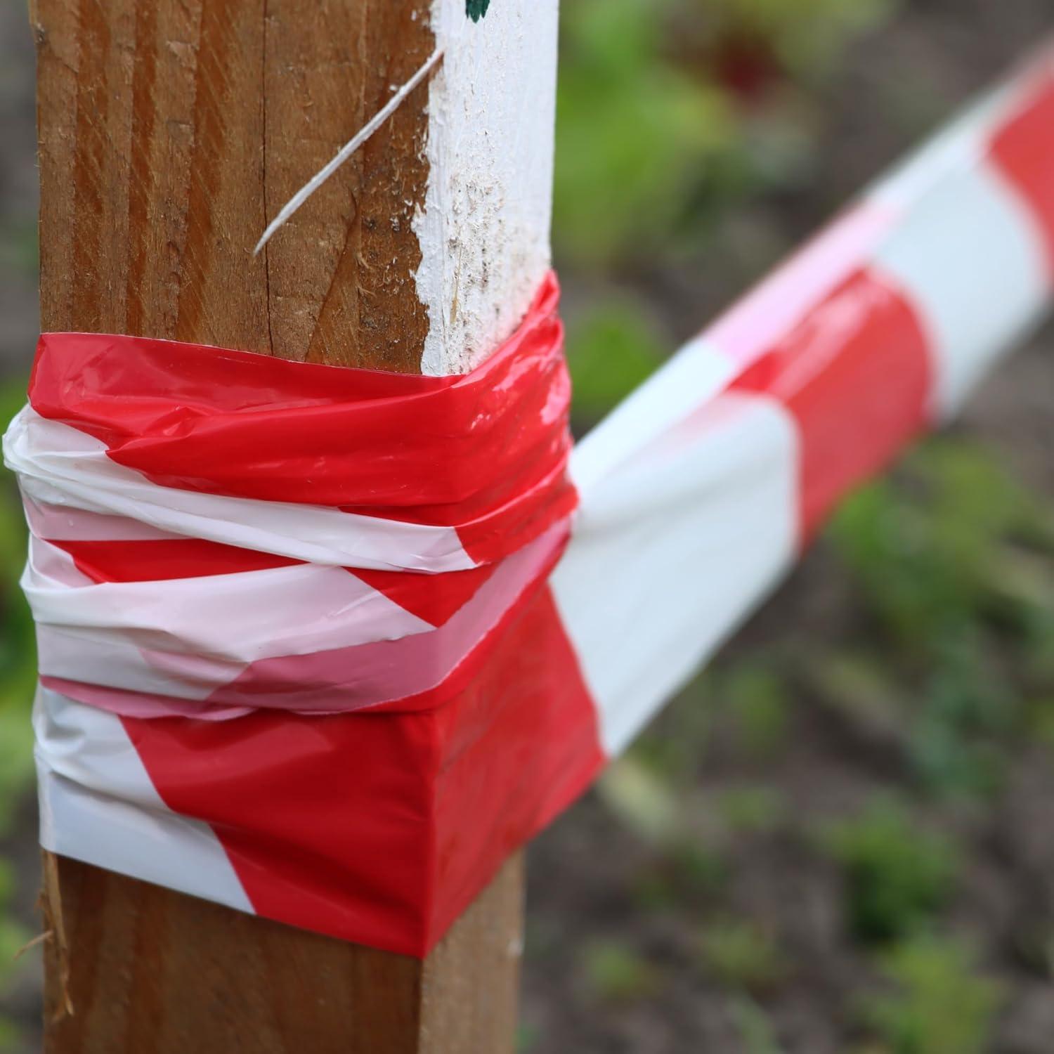 VITO Flatterband Rolle 200m x 70mm - Absperrband, Warnband, Markierungsband, Trassenband, Absperrungsband, Sperrband - rot/weiß im Karton - nicht klebend - Security - VIFM200 - Tools.de TP Profishop GmbH