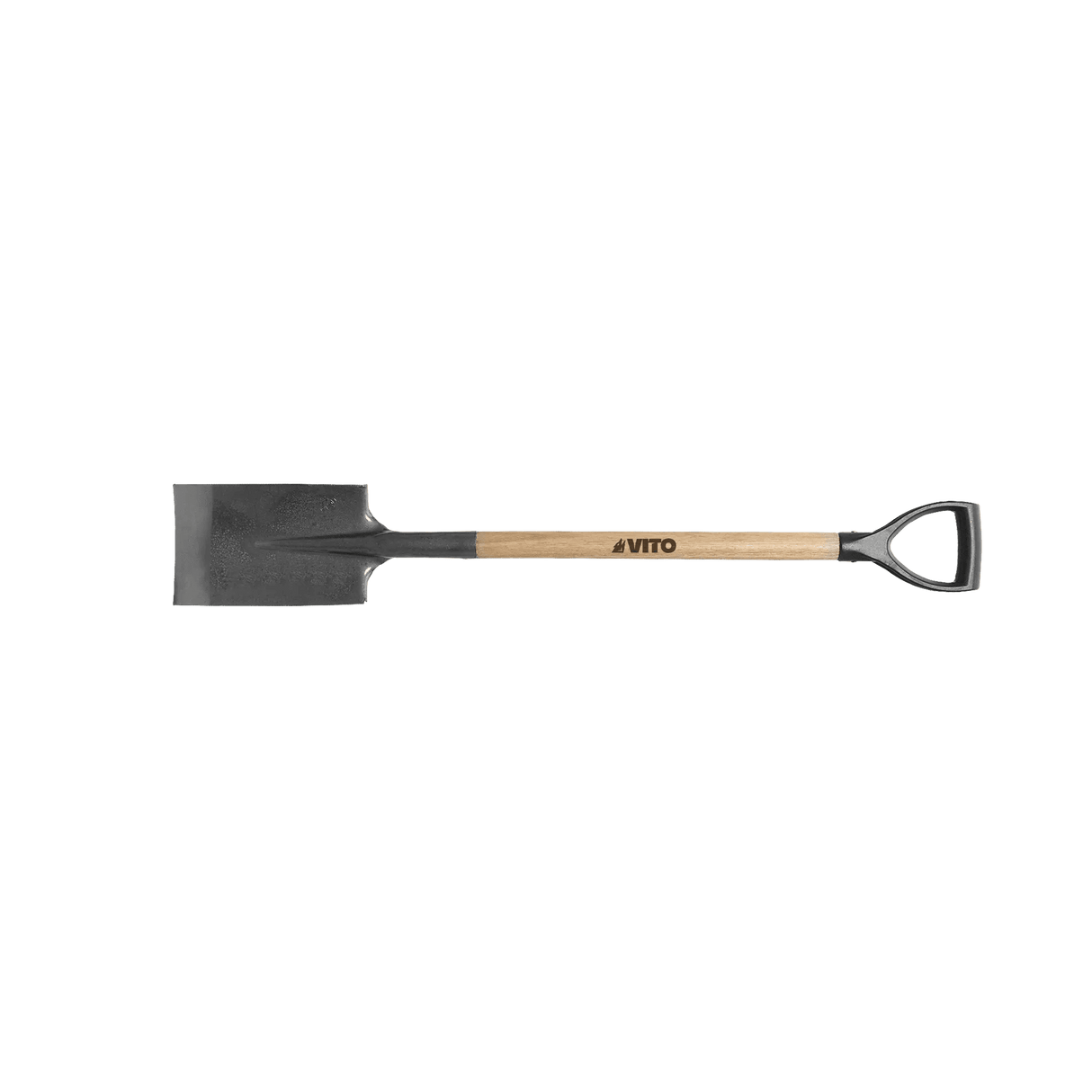 VITO Französische Schaufel - Spaten aus gehärtetem Stahl, Stiel aus Holz, Y-förmiger Griff - Hand Tools - VIPAAG0009 - Tools.de TP Profishop GmbH