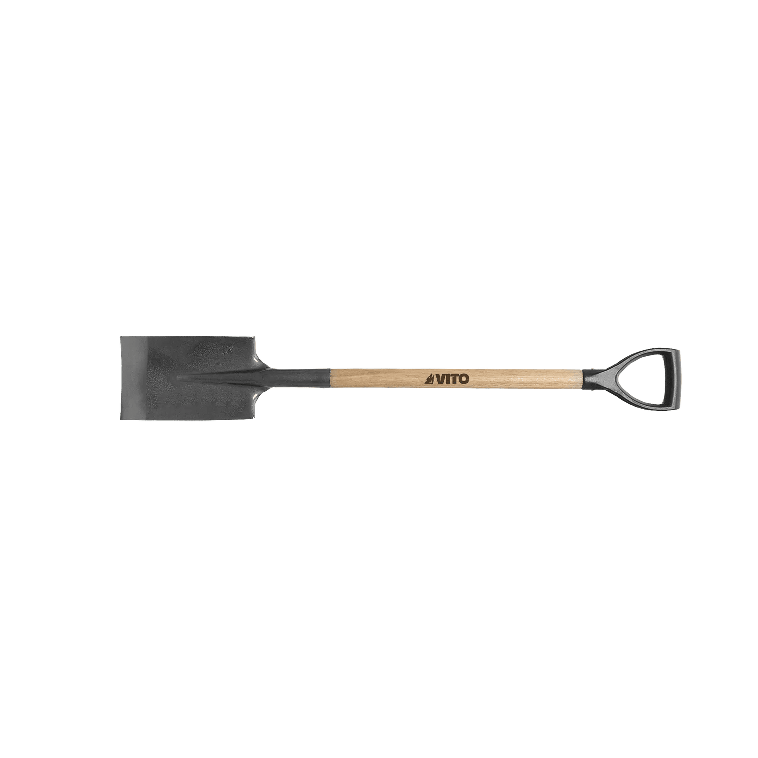 VITO Französische Schaufel - Spaten aus gehärtetem Stahl, Stiel aus Holz, Y-förmiger Griff - Hand Tools - VIPAAG0009 - Tools.de TP Profishop GmbH