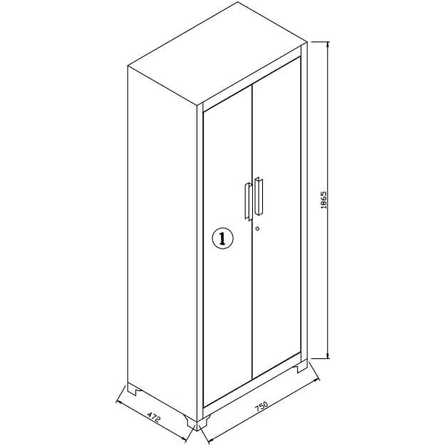 VITO Männerküche - 8-TLG Werkstatteinrichtung Set mit Schubladen ca. 198 x 50 x 200 cm, Garage Werkstatteinrichtung, Werkbank, Werkzeugschrank, Werkbank mit Holzarbeitsplatte - (VIAGC) - Tools.de TP Profishop GmbH