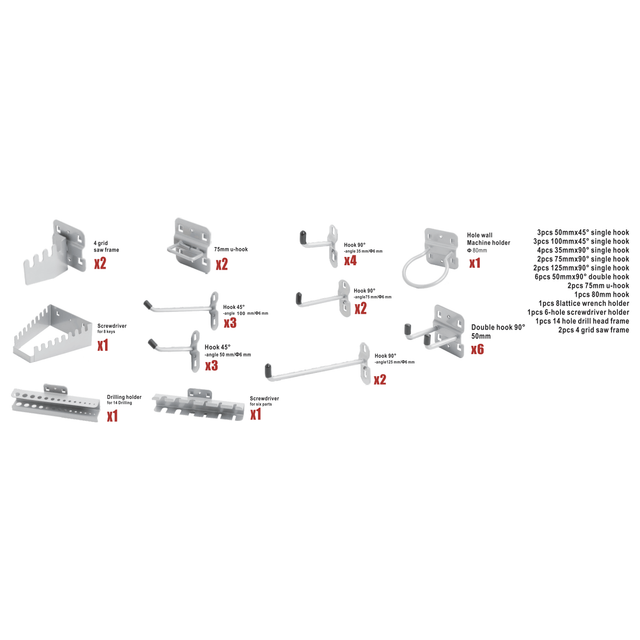 VITO Männerküche Haken & Zubehör Set 28 tlg. VIAGG28 - Tools.de TP Profishop GmbH