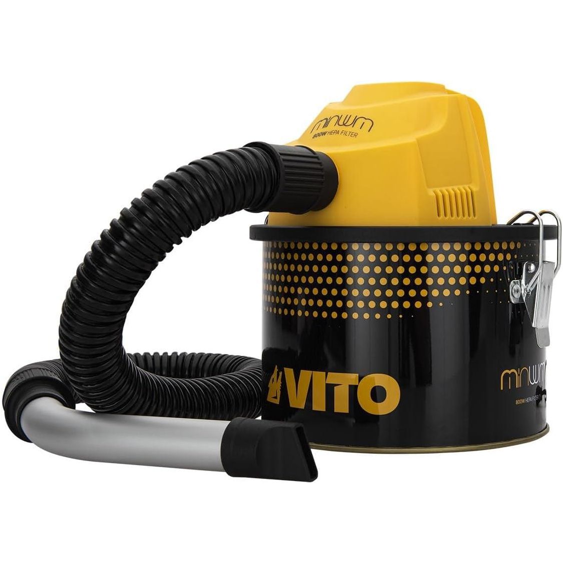 VITO Mini Staubsauger für Pellets - Mini Pellets Aschesauger 800w 4L bis 40° auch für Grill, kleine Ofen geeignet - HEPA Filter - Aluminiumrohr, Staubsauger für Pelletofen, hochwertige Ausführung - Tools.de TP Profishop GmbH