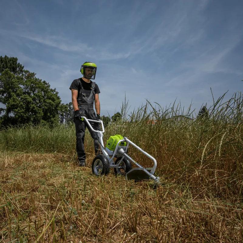 VITO Radfreischneider 52cc - Freischneider auf Rädern - Kraftstoff-Zündkapseln, leichtes Startsystem, leichtes Schieben, luftbereifte Räder - Garden - VIRR52E - Tools.de TP Profishop GmbH