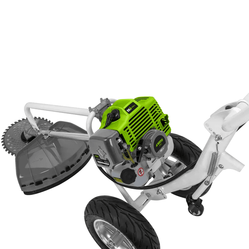 VITO Radfreischneider 52cc - Freischneider auf Rädern - Kraftstoff-Zündkapseln, leichtes Startsystem, leichtes Schieben, luftbereifte Räder - Garden - VIRR52E - Tools.de TP Profishop GmbH