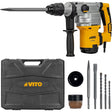 VITO SDS-Max Bohrhammer, 1050W 9Joule Abbruchhammer VIMP1050P, 0-3750 ipm 0-480U/Min, Anti-Vibration, Einstellung der Meißelposition; Sicherheits-Kupplungsvorrichtung, 26mm Bohrleistung in Beton - Tools.de TP Profishop GmbH