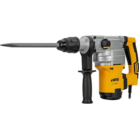 VITO SDS-Max Bohrhammer, 1050W 9Joule Abbruchhammer VIMP1050P, 0-3750 ipm 0-480U/Min, Anti-Vibration, Einstellung der Meißelposition; Sicherheits-Kupplungsvorrichtung, 26mm Bohrleistung in Beton - Tools.de TP Profishop GmbH