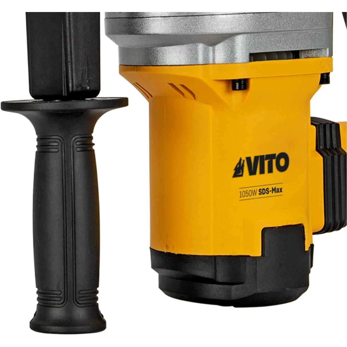 VITO SDS-Max Bohrhammer, 1050W 9Joule Abbruchhammer VIMP1050P, 0-3750 ipm 0-480U/Min, Anti-Vibration, Einstellung der Meißelposition; Sicherheits-Kupplungsvorrichtung, 26mm Bohrleistung in Beton - Tools.de TP Profishop GmbH