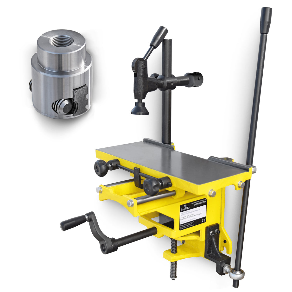 BAMATO Schlitzbohrvorrichtung für BHM-250, BHM-250PRO, BHM-310 mit Westcott-Bohrfutter