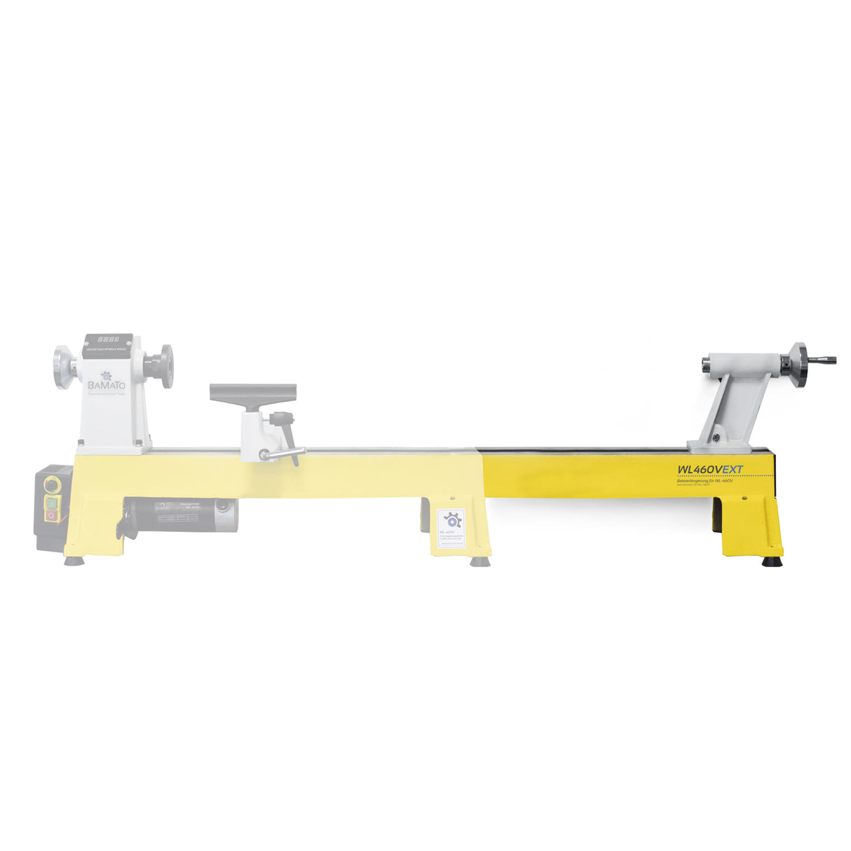 BAMATO Bettverlängerung WL460EXT für Drehmaschine WL-460V