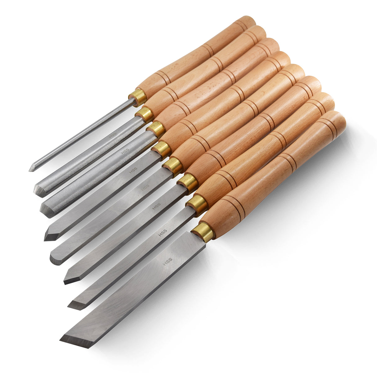 BAMATO HSS Meißel 8-teilig in Holzbox