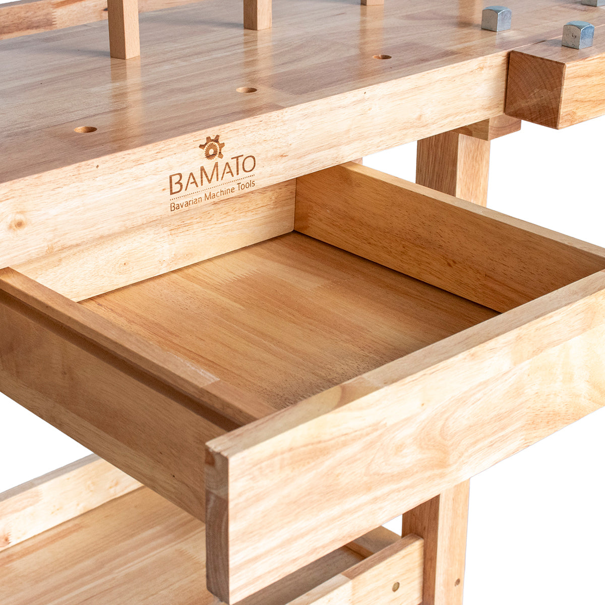 BAMATO WORK-1260 Massivholz-Werkbank