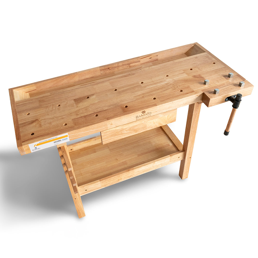 BAMATO WORK-1260 Massivholz-Werkbank
