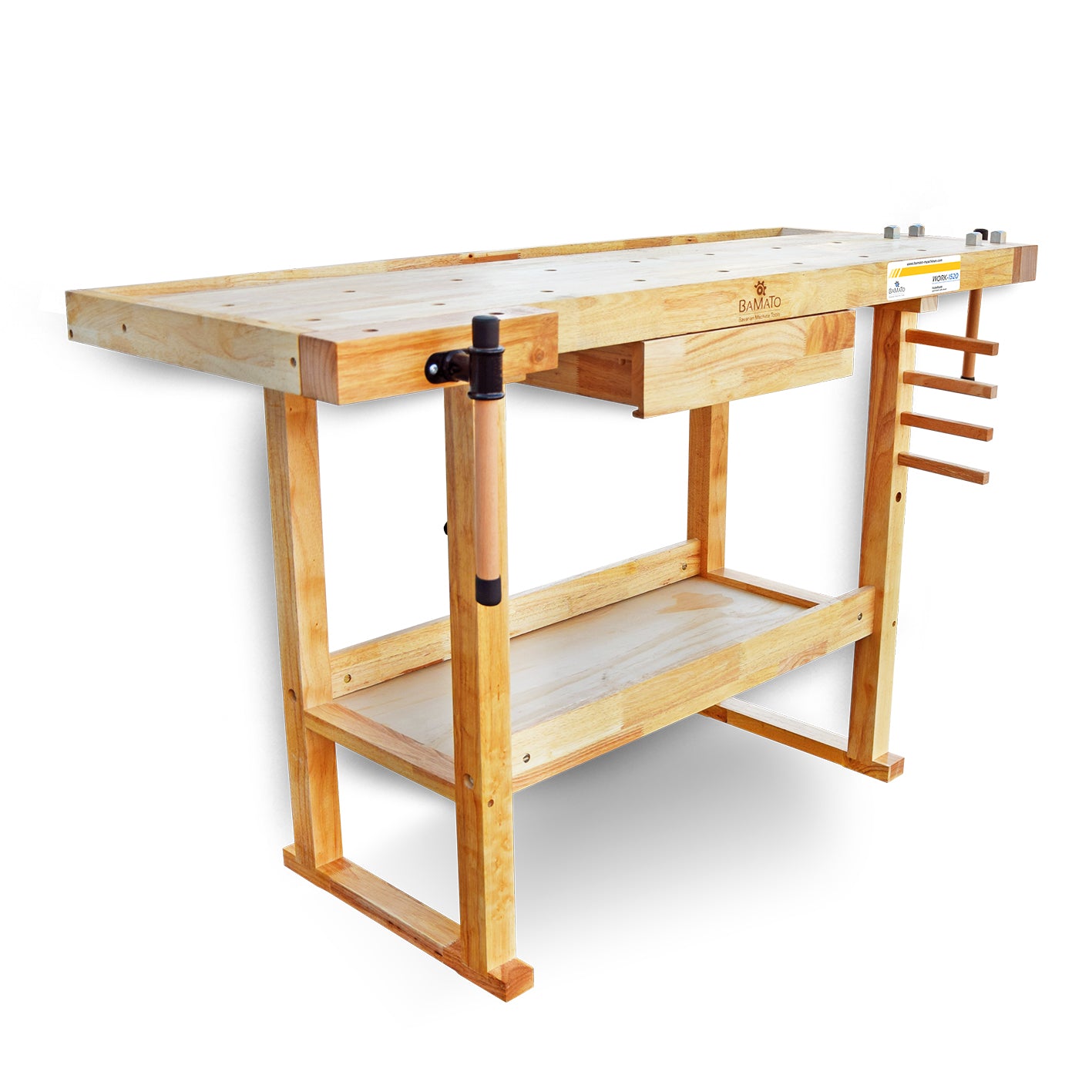 BAMATO WORK-1520 Massivholz-Werkbank