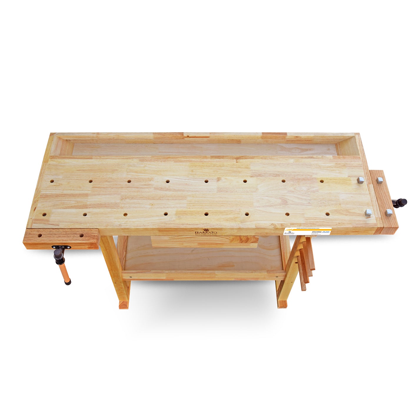 BAMATO WORK-1520 Massivholz-Werkbank