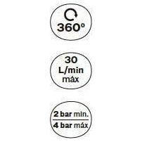 360 Grad Drehsprinkler Rasensprenger Rasensprinkler Kreisregner Beet Bewässerung - Tools.de TP Profishop GmbH