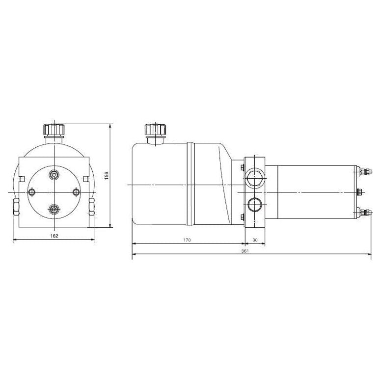 ASPIRA Bi-direktionale Hydraulikpumpe 12V 0,8kW - HP12VD - Tools.de TP Profishop GmbH