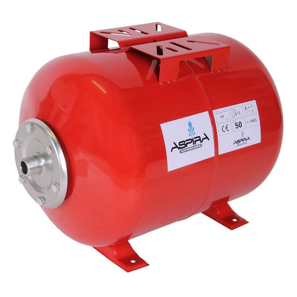 ASPIRA Zylindrischer Tank 24 Liter - waagerecht mit 1'' Anschluss - HF24L - Tools.de TP Profishop GmbH