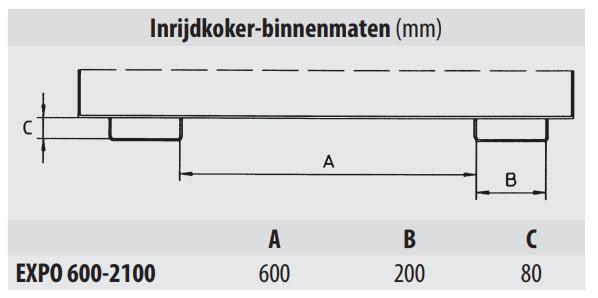 Bauer Kippbehälter EXPO 1000 kg - mit Rollmechanismus - für Gabelstapler - EXPO600 - Tools.de TP Profishop GmbH