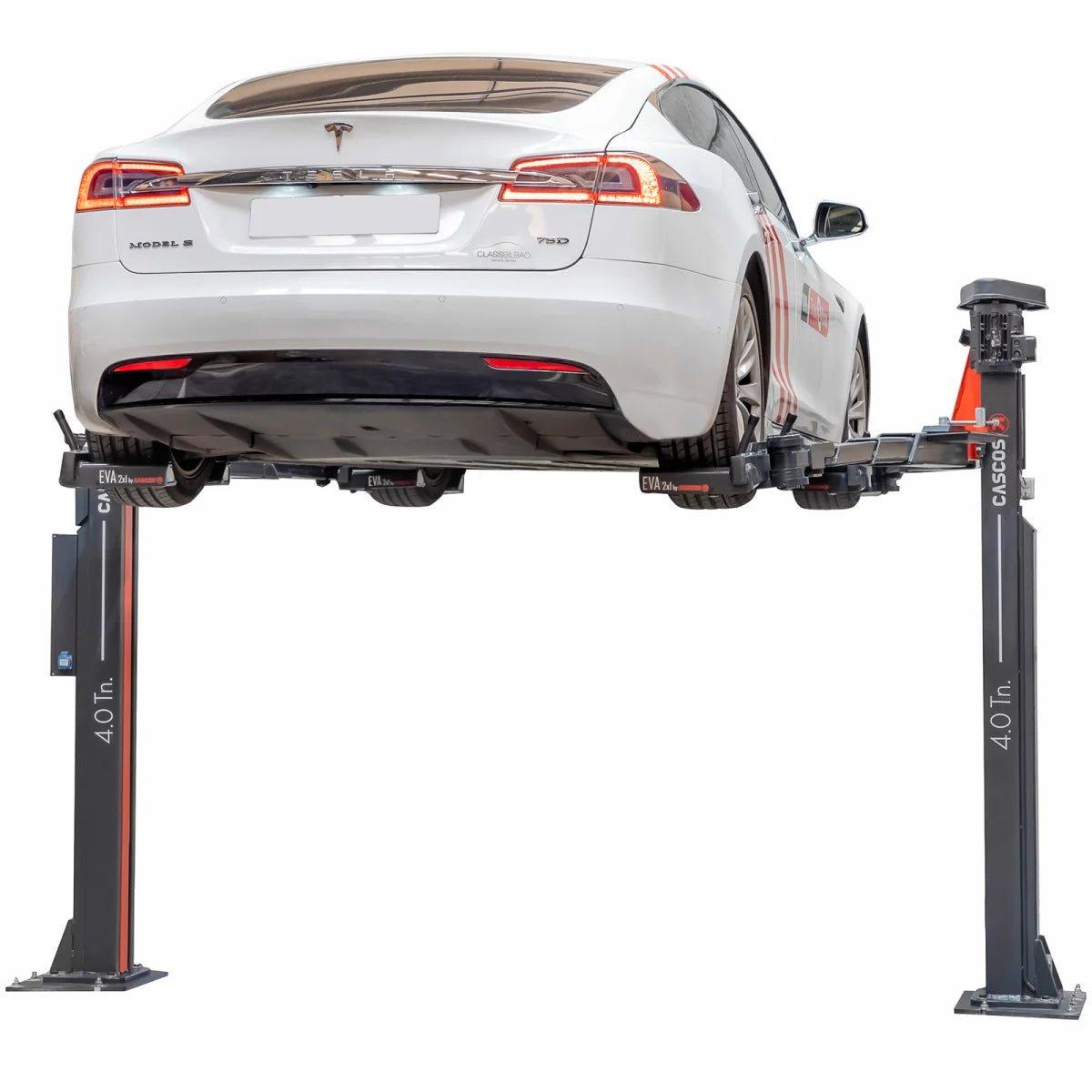 CASCOS Zwei Säulen Spindel Hebebühne für Elektro-Fahrzeuge 4000kg bodenlos 2 in 1 EVA Cascos 13194S4EVA - Tools.de TP Profishop GmbH