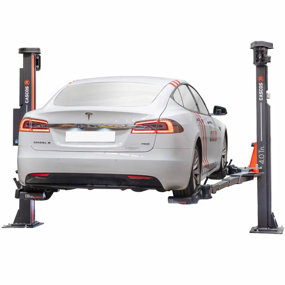 CASCOS Zwei Säulen Spindel Hebebühne für Elektro-Fahrzeuge 4000kg bodenlos 2 in 1 EVA Cascos 13194S4EVA - Tools.de TP Profishop GmbH