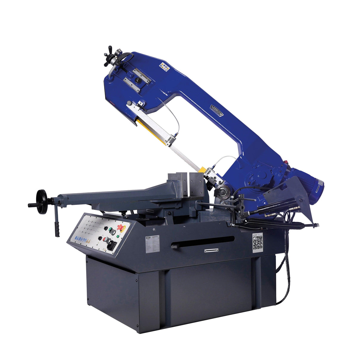 Cowley Profi Metallbandsäge, Bandsäge Hydraulisch 355 mm 400V - Automatischer / Hydraulischer Vorschub mit Sägeblattsystem - BS355N - Tools.de TP Profishop GmbH