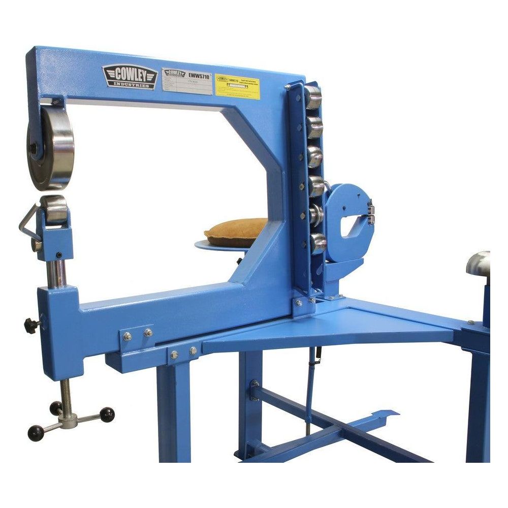 Cowley Rollenstreckmaschine Streckgerät Stauchgerät Ausbeulamboß Ledersandsack 4-fach Arbeitsplatz Metallbearbeitung English Wheel Oldtimer - EWWS710 - Tools.de TP Profishop GmbH